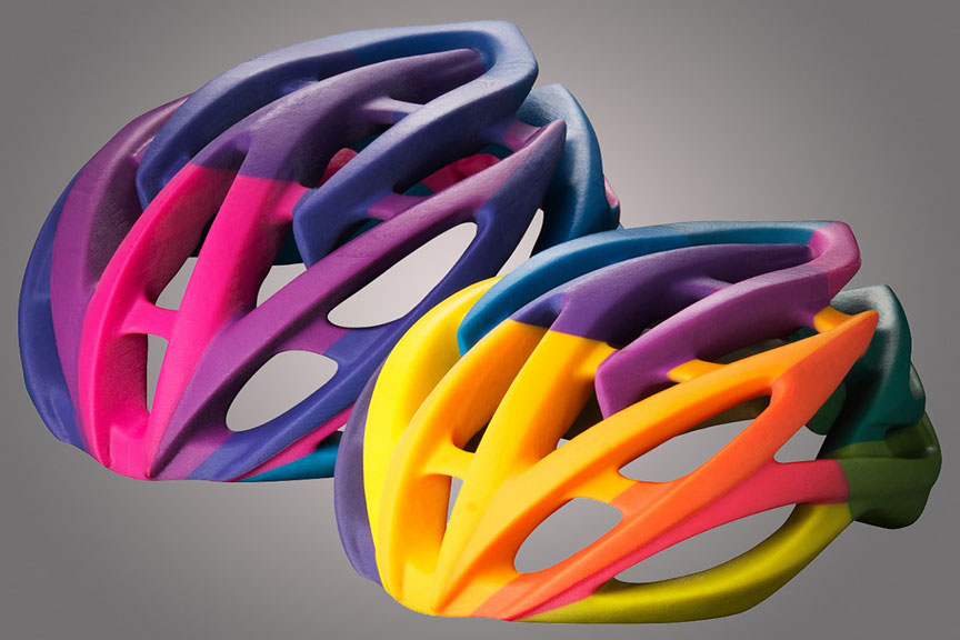 PolyJet 3D Printed Bike Helmet